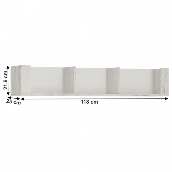Poliţă TIP 61, alb craft, ANGEL [4]