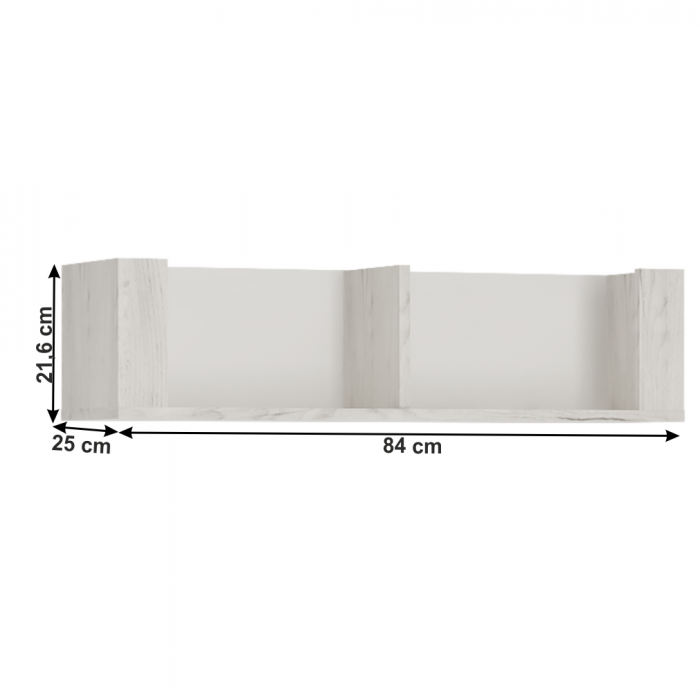 Poliţă TIP 62, alb craft, ANGEL [4]