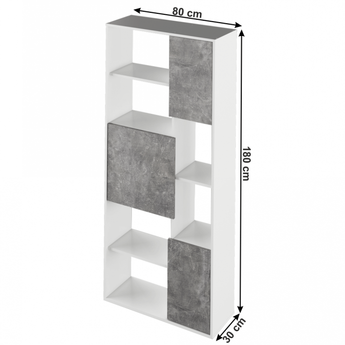 Raft, alb / beton, ULIMI [3]