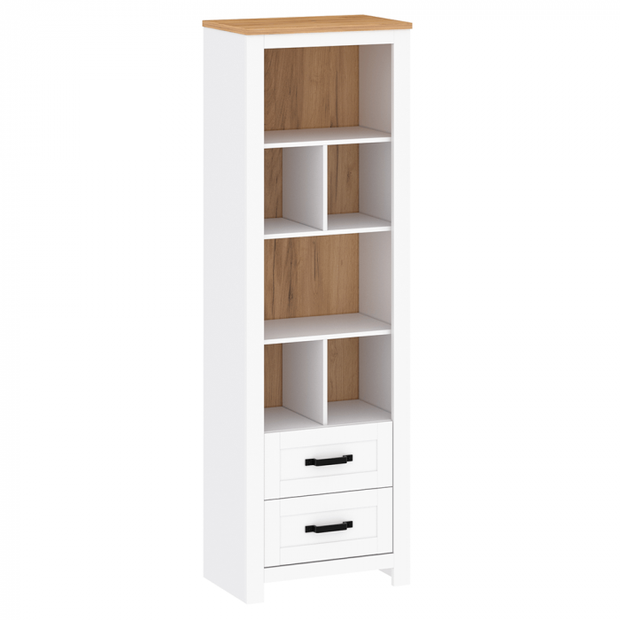 Raft deschis, alb alba / stejar craft auriu, LANZETTE R [1]