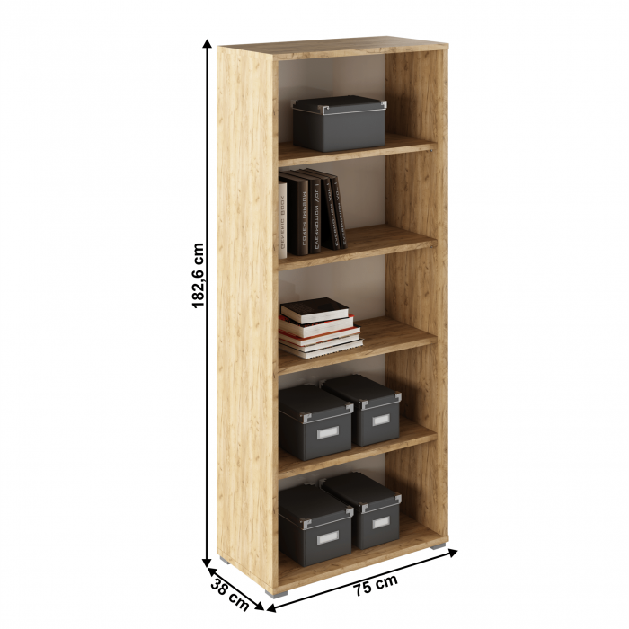 Raft deschis,stejar artizan/alb, RIOMA TYP 03 [3]