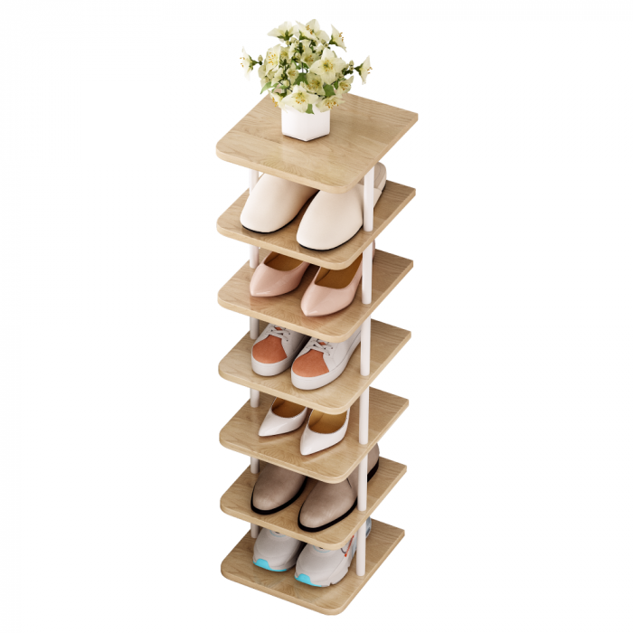 Raft multifuncţional, alb/stejar deschis, ETUDA TIP 1 [5]