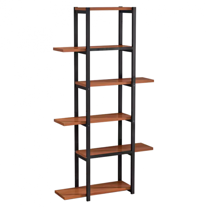 Raft, negru/lemn rustic, LEMY [3]