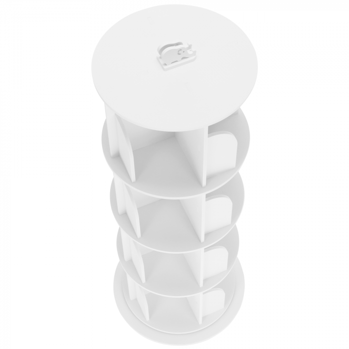 Raft pivotant, 4 poliţe, alb, ERION TIP 1 + cadou [3]