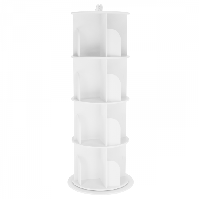 Raft pivotant, 4 poliţe, alb, ERION TIP 1 + cadou [11]