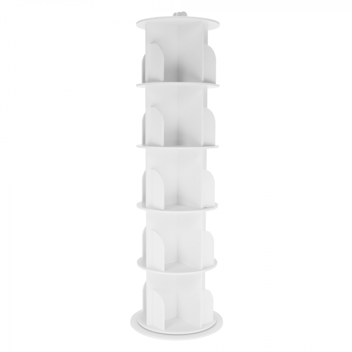 Raft pivotant, 5 poliţe, alb, ERION TIP 2 +cadou [7]