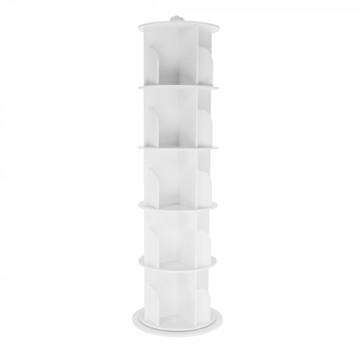Raft pivotant, 5 poliţe, alb, ERION TIP 2 +cadou [11]