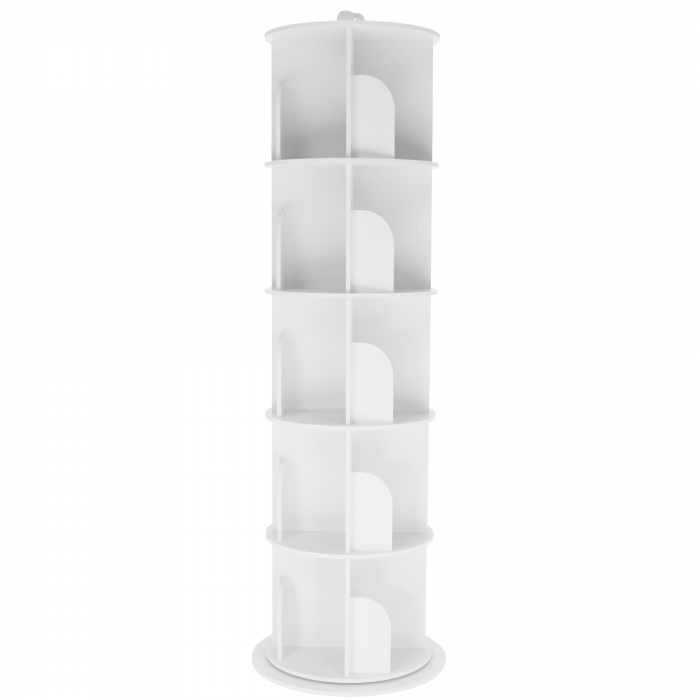 Raft pivotant, 5 poliţe, alb, ERION TIP 2 +cadou [8]