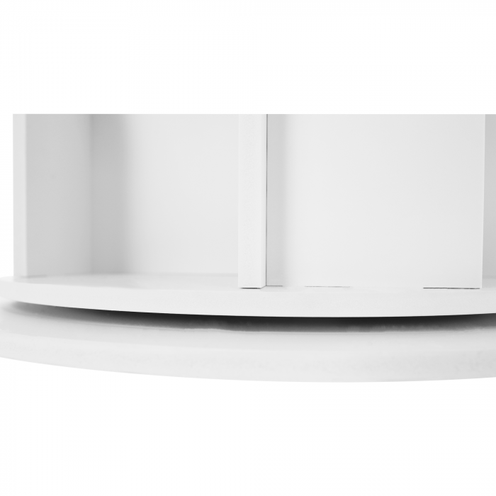 Raft rotativ de carti , alb , 158x50,5 cm ,2 variante de inaltime [8]