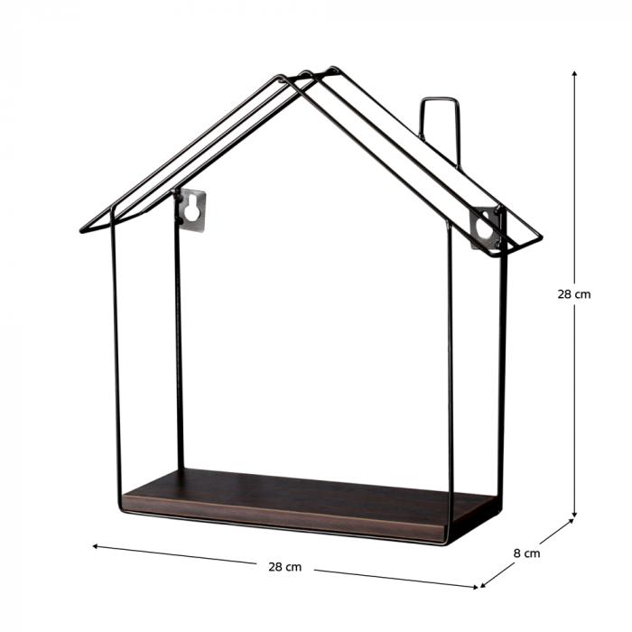 Raft suspendat, nuc / negru, KASITA [5]