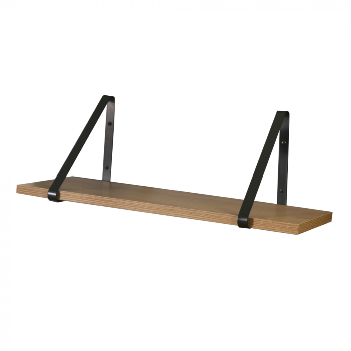 Raft suspendat, stejar / negru, SAGIRA [3]