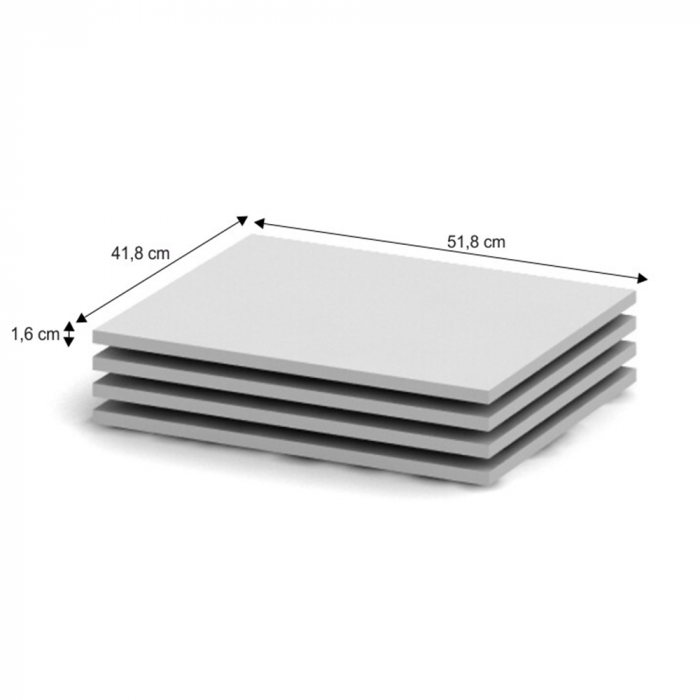 Rafturi 4 buc, albe, 41,8x51,8, BETTY 2 BE02-013-00 [2]