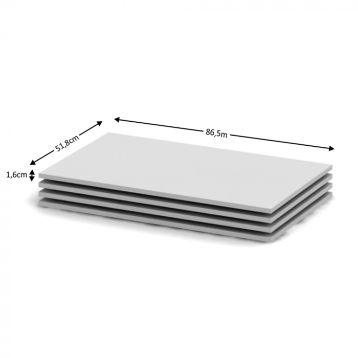 Rafturi 4 buc, albe, 86,8x51,8, BETTY 2 BE02-011-00 [2]