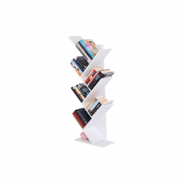 Etajera pentru carti , 120 cm inaltime, alb,Bortis Impex [5]