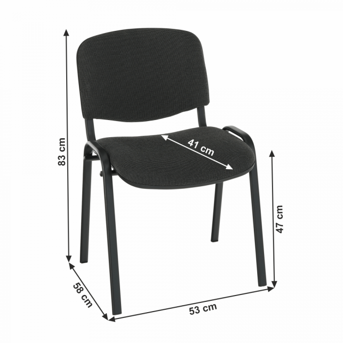 Scau de birou, gri, ISO NEW C26 [16]