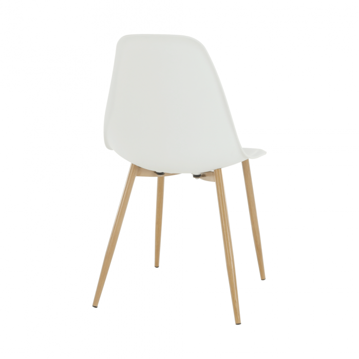 Scaun, alb/natural, SINTIA [11]