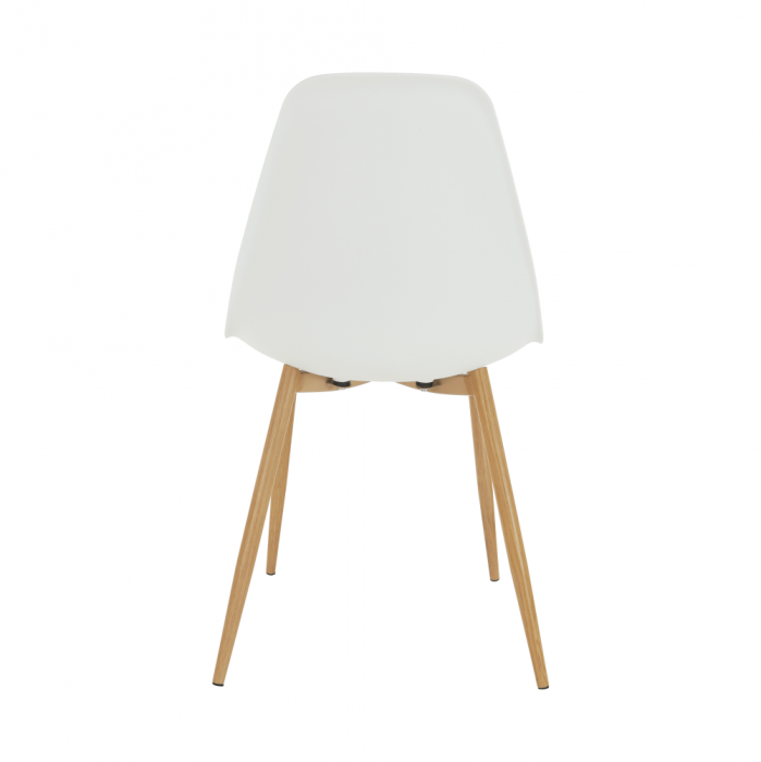 Scaun, alb/natural, SINTIA [7]