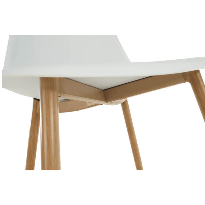 Scaun, alb/natural, SINTIA [16]