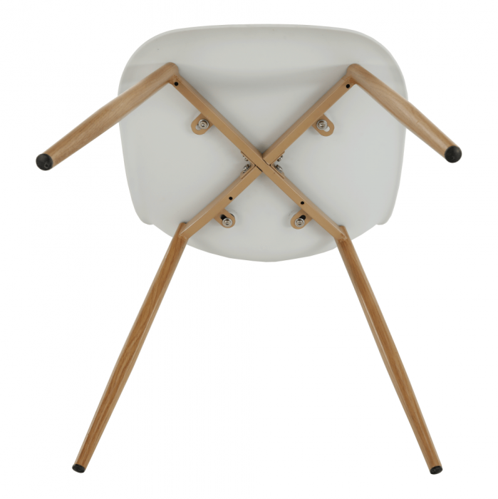 Scaun, alb/natural, SINTIA [2]