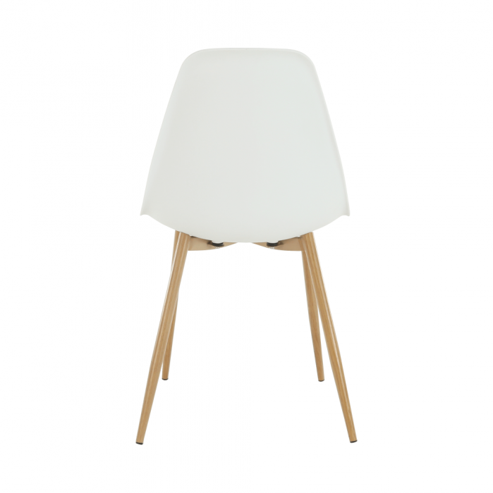 Scaun, alb/natural, SINTIA [10]