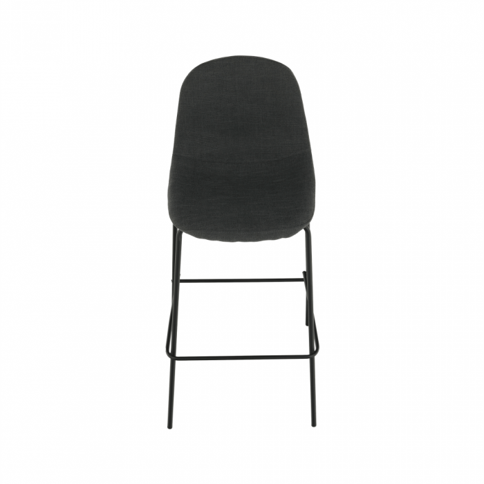 Scaun bar, material textil gri închis/metal, MARIOLA 2 NEW [13]