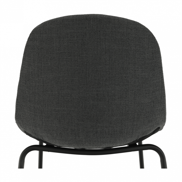 Scaun bar, material textil gri închis/metal, MARIOLA 2 NEW [18]