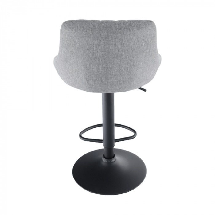 Scaun bar, material textil gri/negru, TERKAN [4]