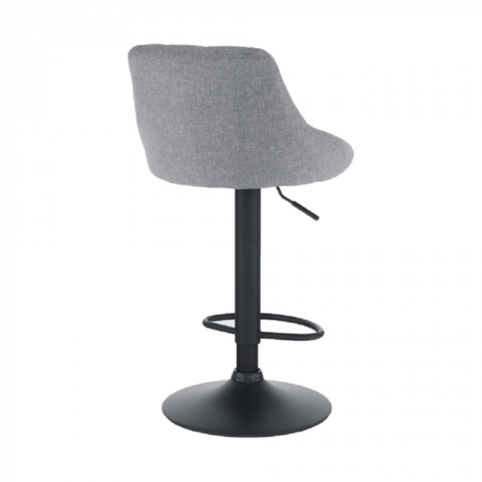 Scaun bar, material textil gri/negru, TERKAN [7]