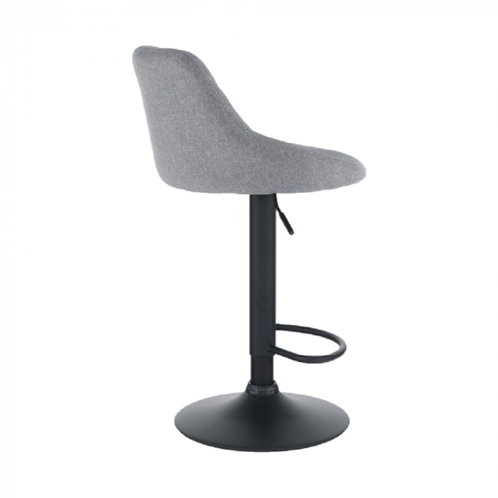 Scaun bar, material textil gri/negru, TERKAN [6]