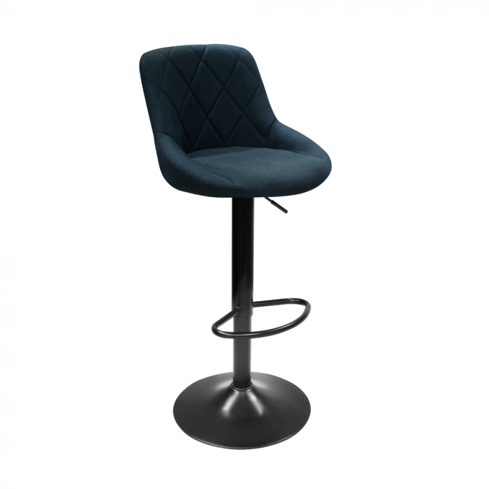 Scaun bar, material textil negru, TERKAN NEW [1]