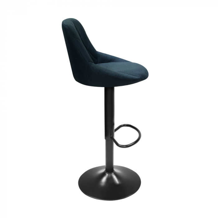 Scaun bar, material textil negru, TERKAN NEW [2]