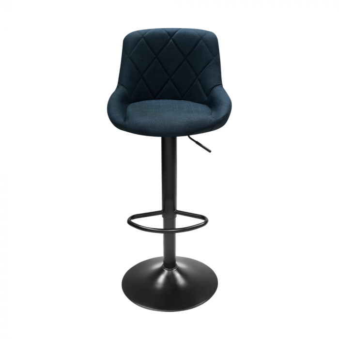 Scaun bar, material textil negru, TERKAN NEW [4]