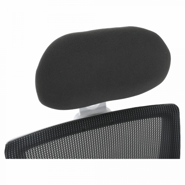 Scaun birou modern gri /alb cu tetiera [12]