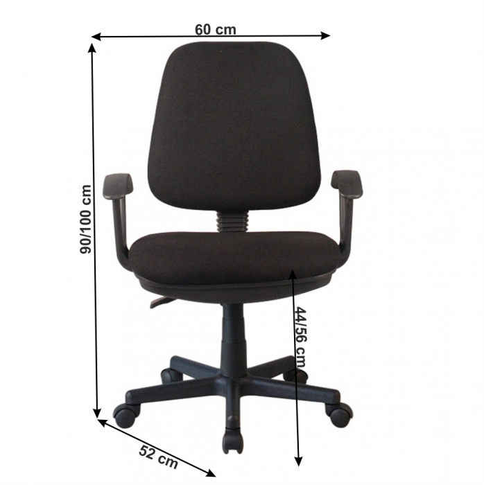 Scaun birou, negru, COLBY NEW [2]