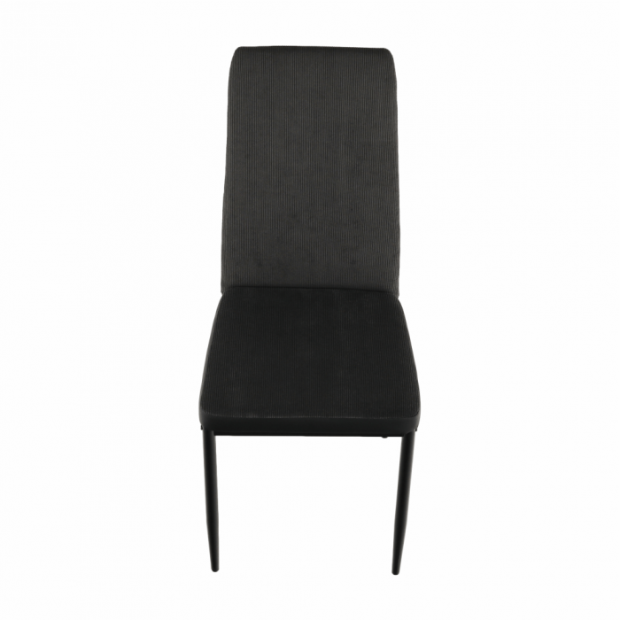 Scaun bucătărie, gri închis/negru, ENRA [12]