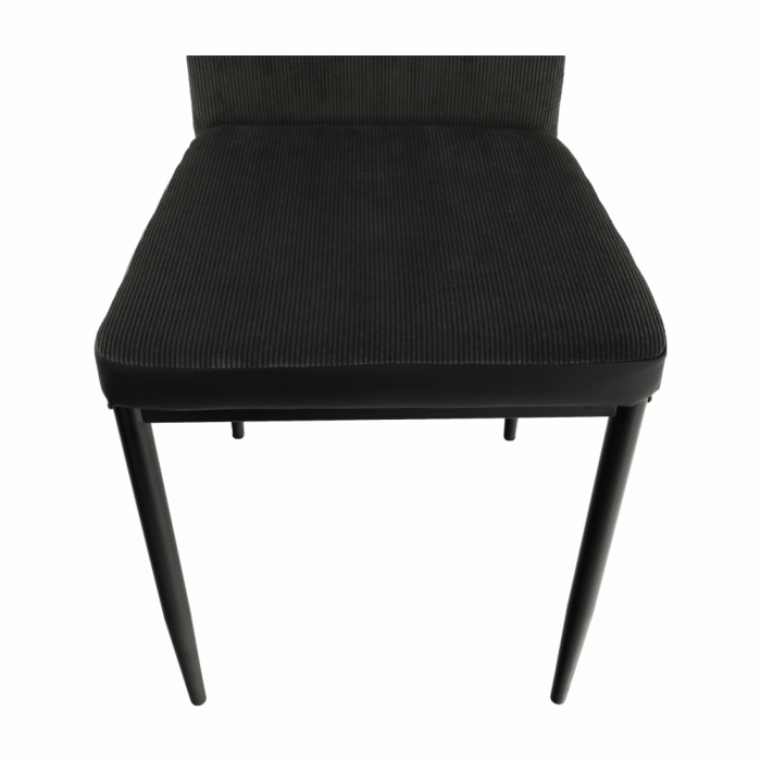 Scaun bucătărie, gri închis/negru, ENRA [10]