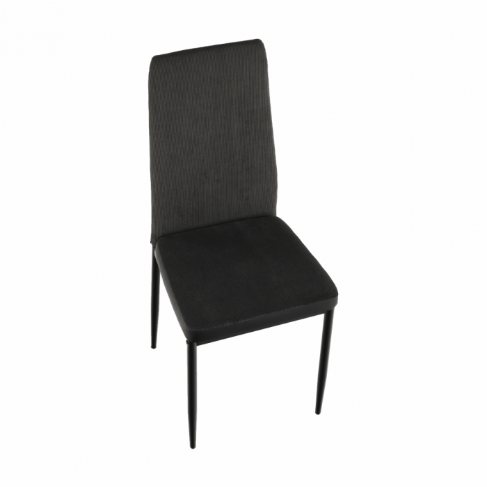 Scaun bucătărie, gri închis/negru, ENRA [11]