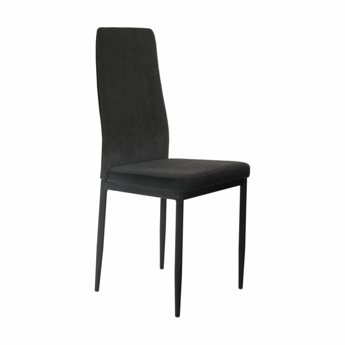 Scaun bucătărie, gri închis/negru, ENRA [15]