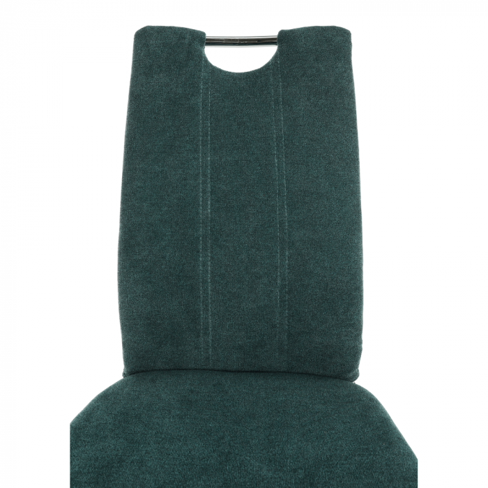 Scaun bucătărie, material textil azur/crom, OLIVA NEW [16]