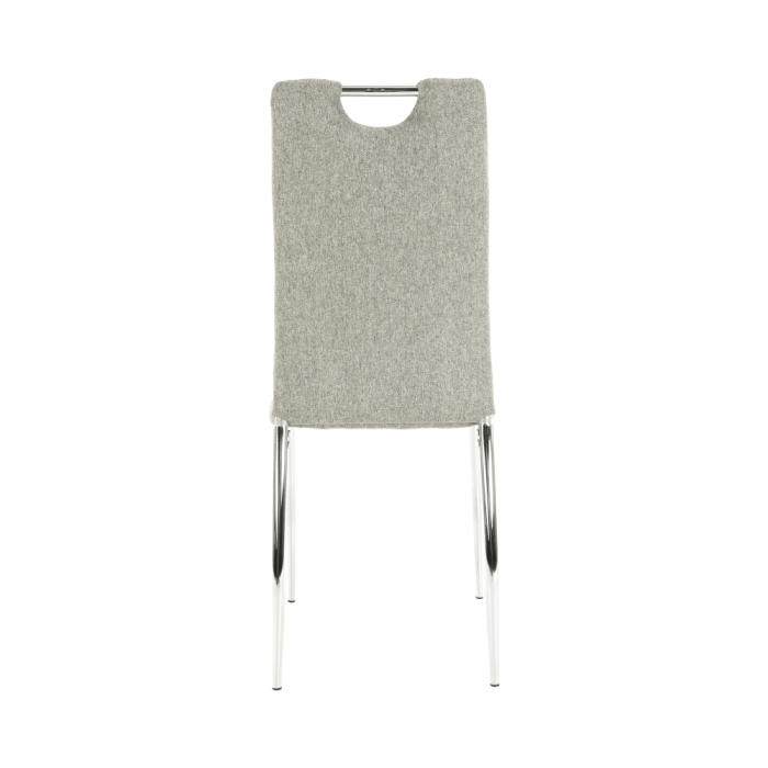 Scaun bucătărie, material textil bej/crom, OLIVA NEW [10]