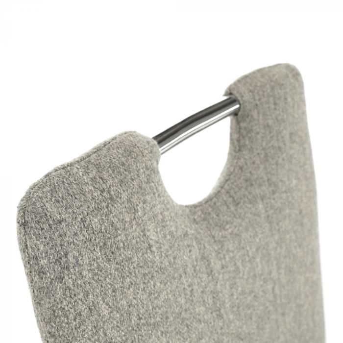 Scaun bucătărie, material textil bej/crom, OLIVA NEW [14]