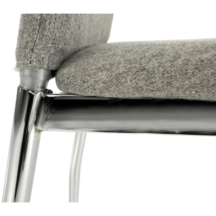 Scaun bucătărie, material textil bej/crom, OLIVA NEW [5]