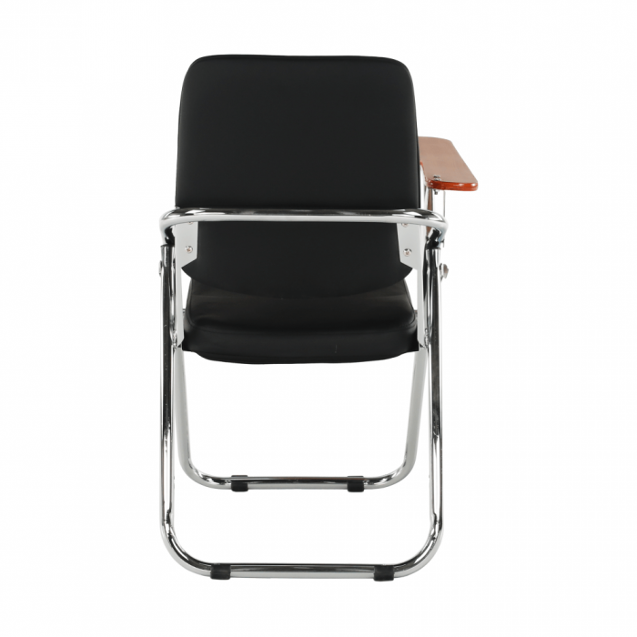 Scaun conferinţă cu măsuţă, negru/natural, SONER [4]
