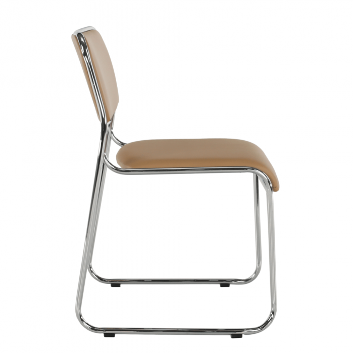 Scaun conferinţă, piele ecologică maro, BULUT [15]