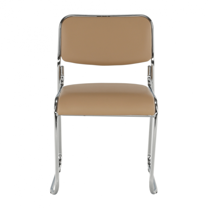 Scaun conferinţă, piele ecologică maro, BULUT [17]