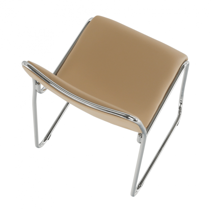 Scaun conferinţă, piele ecologică maro, BULUT [12]