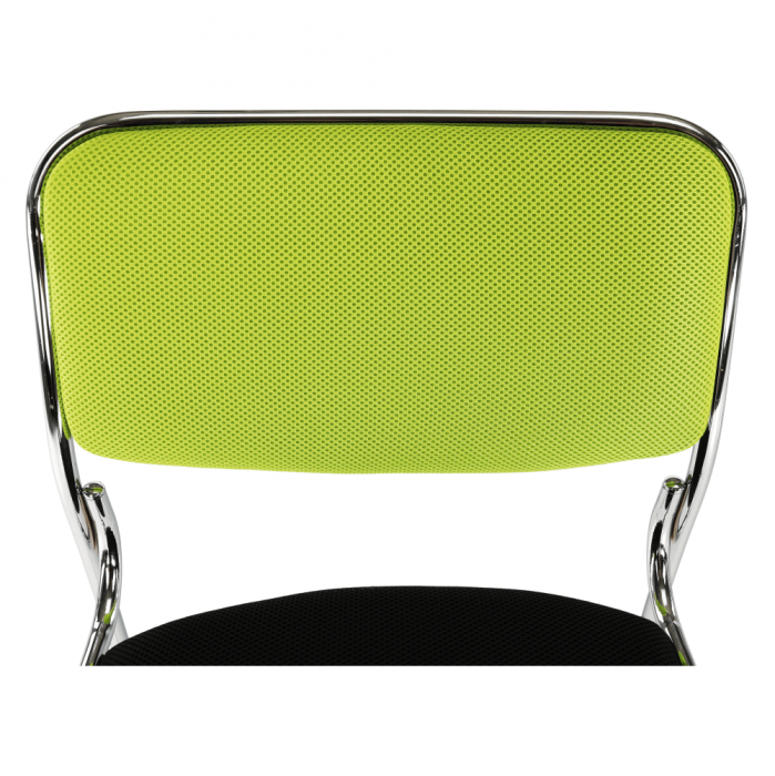 Scaun conferinţă, verde/plasă neagră, BULUT [2]