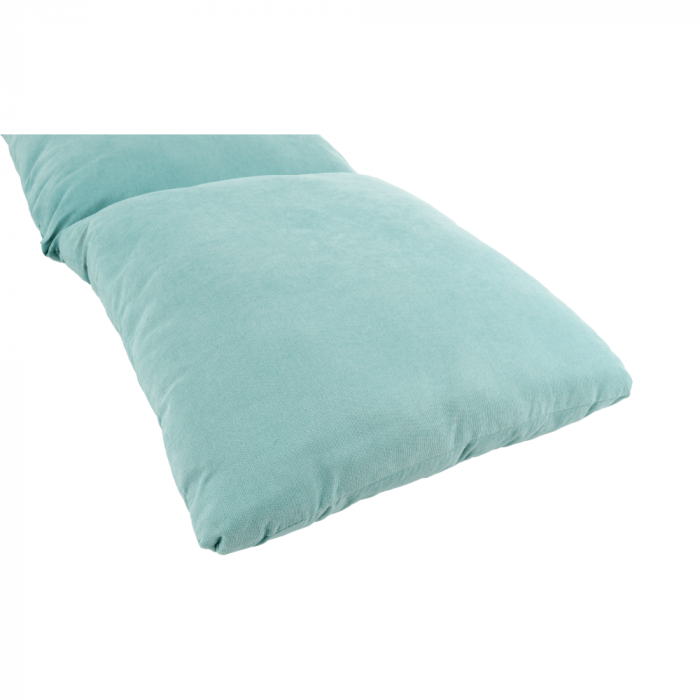 Scaun cu suport pt. picioare, mentol / natural, ZANDER [9]