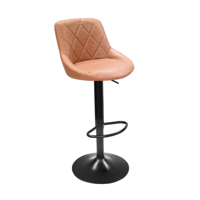Scaun de bar, coniac/negru, TERKAN NEW [1]