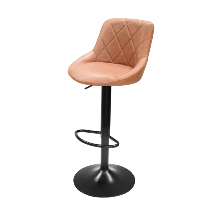 Scaun de bar, coniac/negru, TERKAN NEW [5]